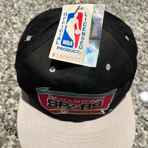 Vintage San Antonio Spurs AJD Licensed NFL Rare Green Bill SnapbackHat 90s Tags - Picture 7 of 16